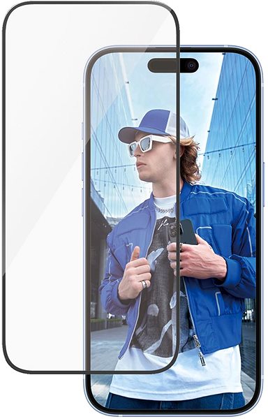 Glass Screen Protector PanzerGlass Apple iPhone 16/15 with installation frame ...