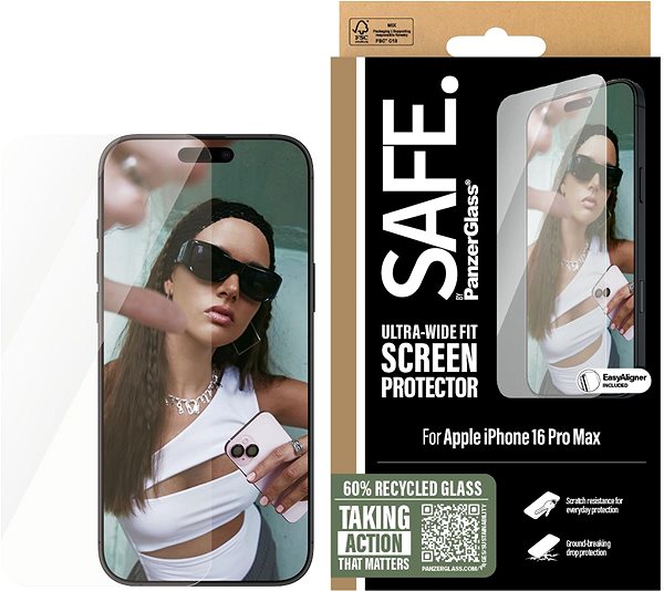 Glass Screen Protector PanzerGlass SAFE Apple iPhone 16 Pro Max ...
