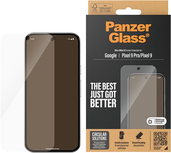 Glass Screen Protector PanzerGlass Google Pixel 9/9 Pro ...
