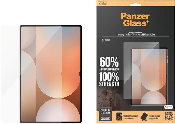Glass Screen Protector PanzerGlass Samsung Galaxy Tab S10 Ultra/S9 Ultra/S8 Ultra ...