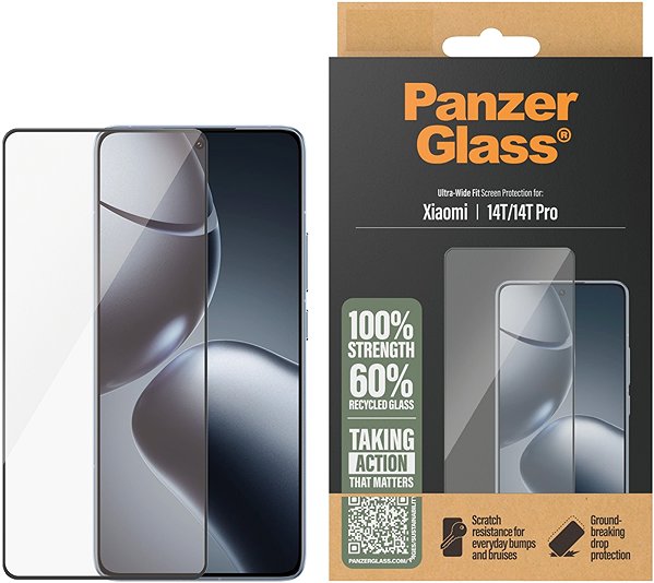 Glass Screen Protector PanzerGlass Xiaomi 14T/14T Pro 5G ...