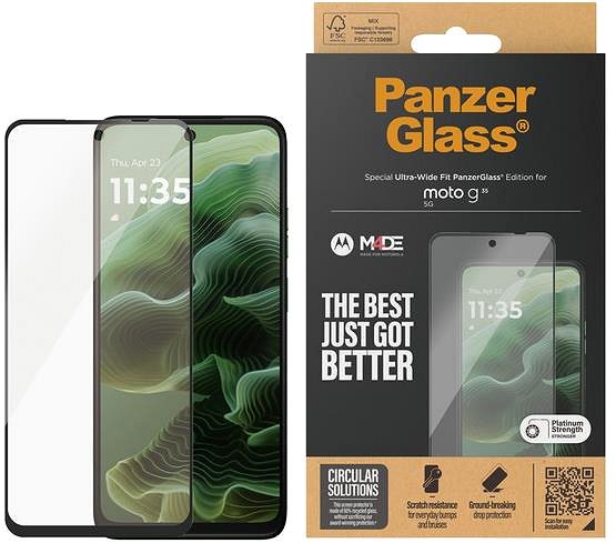 Glass Screen Protector PanzerGlass Motorola Moto G35 ...