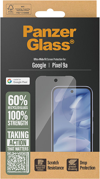 Glass Screen Protector PanzerGlass Google Pixel 9a ...