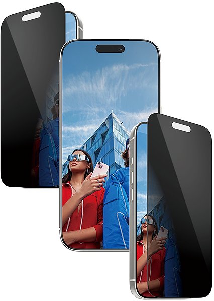 Glass Screen Protector PanzerGlass Privacy Apple iPhone 17 Pro with installation frame ...