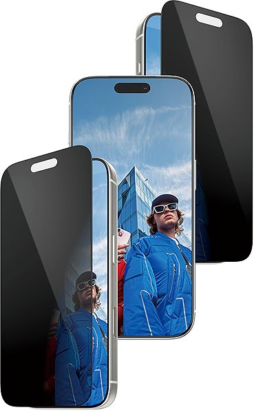 Glass Screen Protector PanzerGlass Privacy Apple iPhone 17 Pro with dust-free application box ...