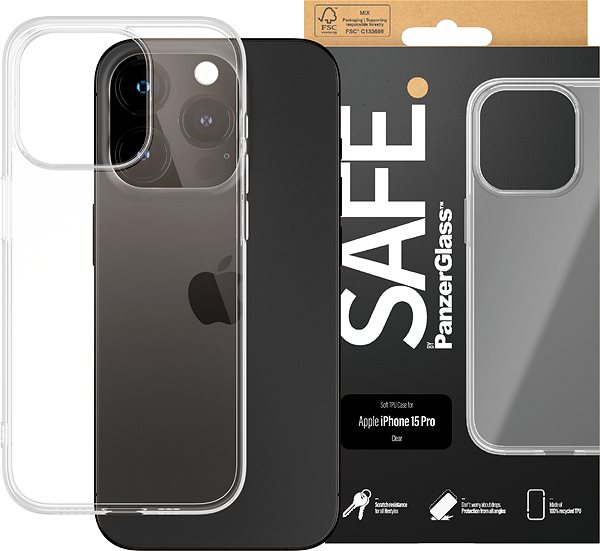 Kryt na mobil SAFE. by PanzerGlass Case for Apple iPhone 15 Pro kryt telefónu ...