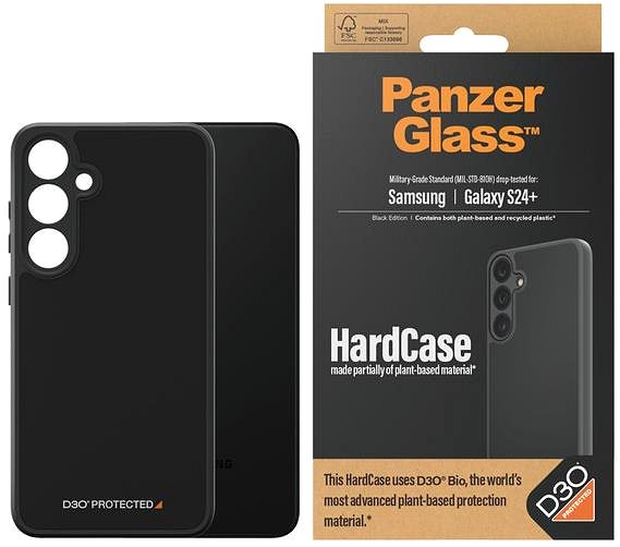 Telefon tok PanzerGlass Samsung Galaxy S24+ (Black edition) HardCase D30 tok ...