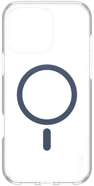 Telefon tok PanzerGlass CARE Apple iPhone 16 Pro Max MagSafe Urban Combat átlátszó/kék nem sárguló tok ...