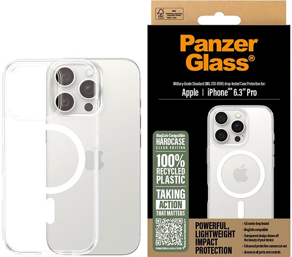 Handyhülle PanzerGlass Hülle Apple iPhone 16 Pro HardCase MagSafe ...