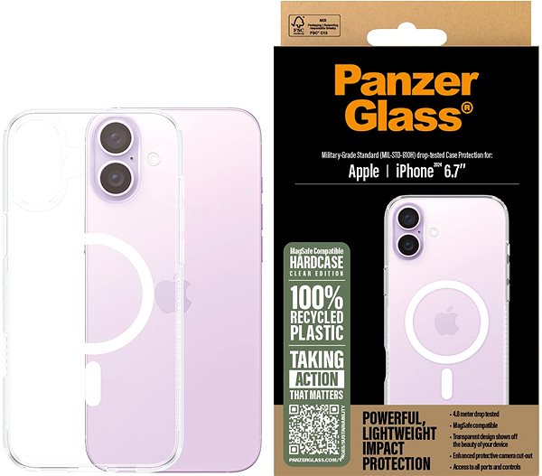 Handyhülle PanzerGlass Hülle Apple iPhone 16 Plus HardCase MagSafe ...