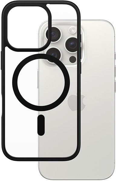 Handyhülle PanzerGlass Hülle Apple iPhone 16 Pro HardCase MagSafe schwarz ...