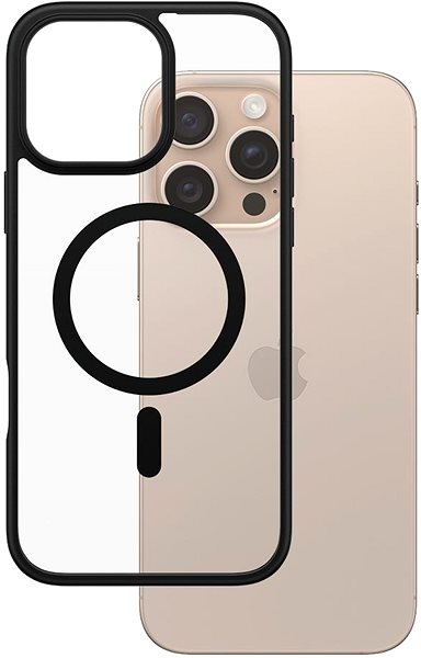 Handyhülle PanzerGlass Hülle Apple iPhone 16 Pro Max Hardcase MagSafe schwarz ...