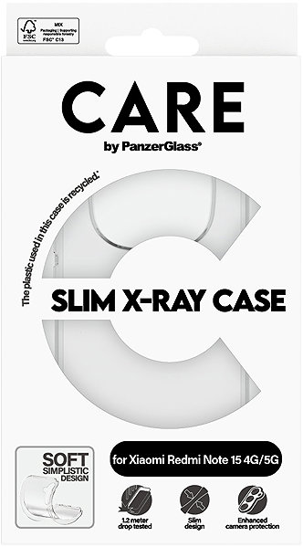 Handyhülle PanzerGlass CARE Cover Xiaomi Redmi Note 15 5G X-Ray klar ...