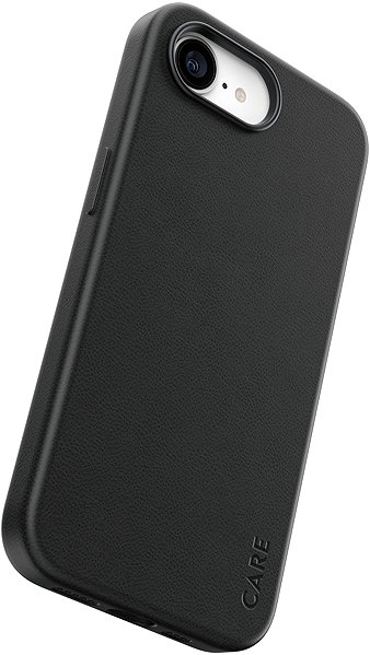Handyhülle PanzerGlass CARE Hülle Apple iPhone 17e/16e SOLO MagSafe schwarz veganes Leder ...