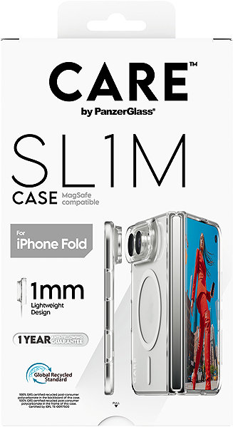 Handyhülle PanzerGlass CARE Hülle Apple iPhone Fold SLIM MagSafe transparent ...