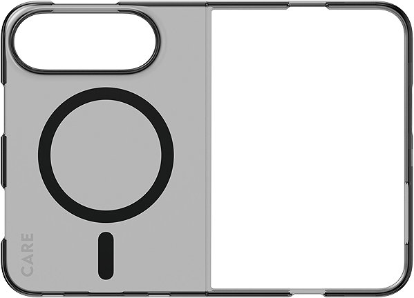 Handyhülle PanzerGlass CARE Hülle Apple iPhone Fold SLIM Smokey MagSafe rauchgrau ...