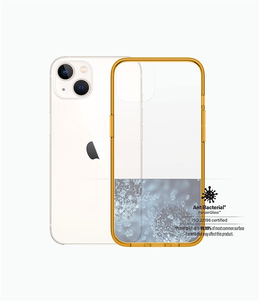 Kryt na mobil PanzerGlass ClearCaseColor Apple iPhone 13 (oranžový – Tangerine) ...