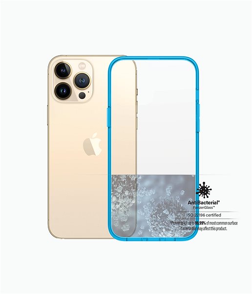 Telefon tok PanzerGlass ClearCaseColor Apple iPhone 13 Pro Max (kék - Bondi Blue) ...
