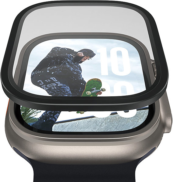 Glass Screen Protector PanzerGlass Apple Watch Ultra with metal frame ...