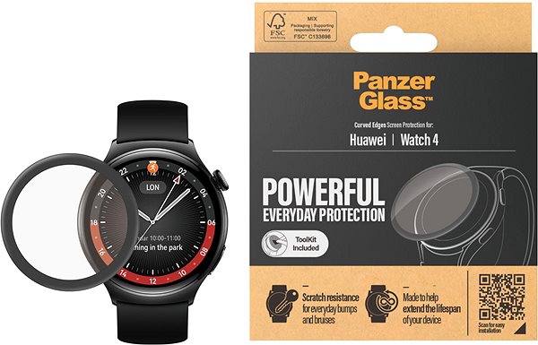 Üvegfólia PanzerGlass Huawei Watch 4 üvegfólia ...