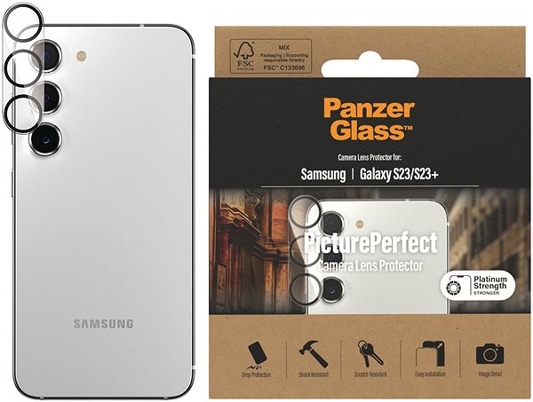 Objektiv-Schutzglas PanzerGlass Kameraschutzfolie Samsung Galaxy S23/S23+ ...