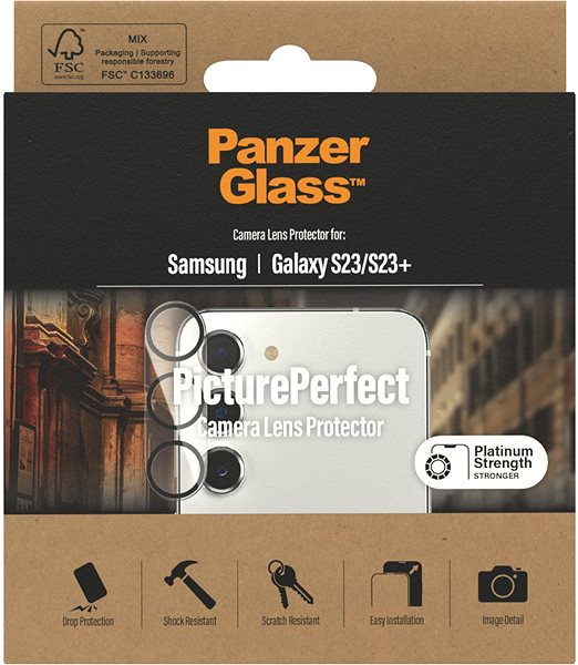 Kamera védő fólia PanzerGlass Camera Protector Samsung Galaxy S23/S23+ ...