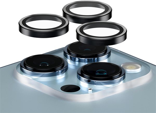 Objektiv-Schutzglas PanzerGlass HoOps Apple iPhone 13 Pro/13 Pro Max - Schutzringe für Kameraobjektive ...