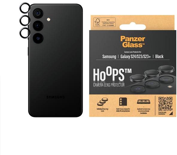 Ochranné sklo na objektív PanzerGlass HoOps Samsung Galaxy S24 (ochrana šošoviek fotoaparátu) ...