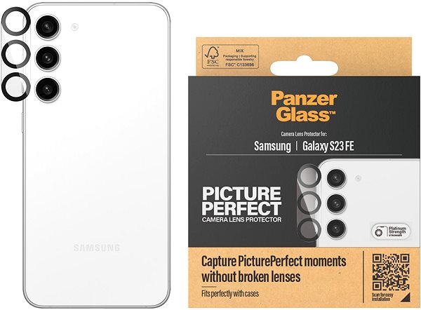 Kamera védő fólia PanzerGlass Camera Protector Samsung Galaxy S23 FE kamera védő fólia ...