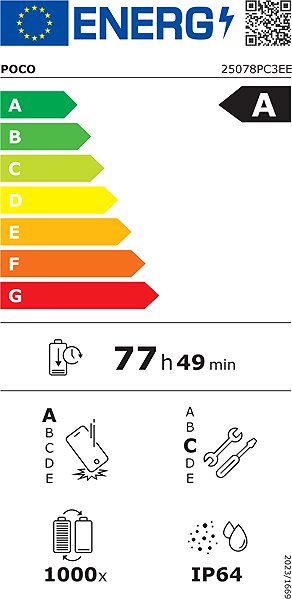Handy POCO C85 Energielabel