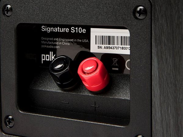 Hangfal Polk Audio Signature S10e Black Csatlakozási lehetőségek (portok)