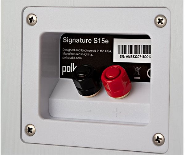 Hangfal Polk Audio Signature S15e White Csatlakozási lehetőségek (portok)