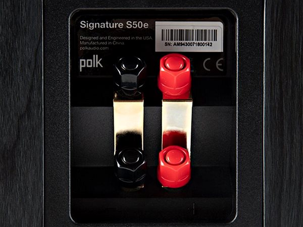 Reproduktory Polk Audio Signature S50e Black Možnosti pripojenia (porty)