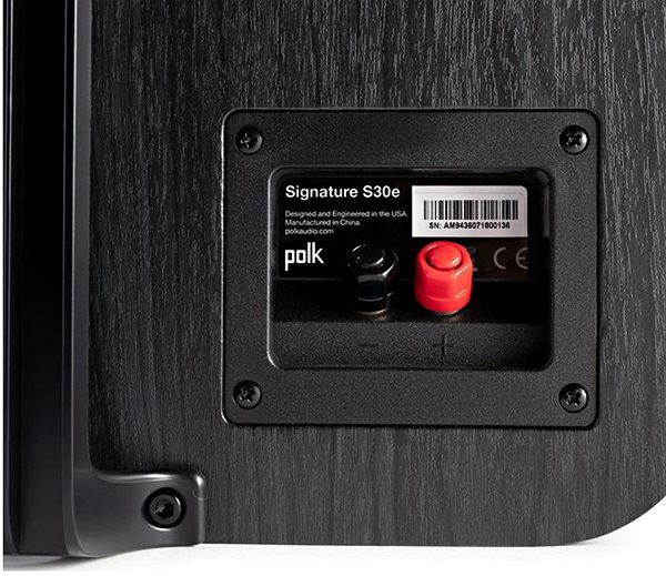 Hangszóró Polk Audio Signature S30Ce White Csatlakozási lehetőségek (portok)
