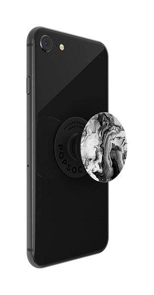 Držiak na mobil PopSockets PopGrip Gen.2, Ghost Marble, čierno-biely mramor Vlastnosti/technológia