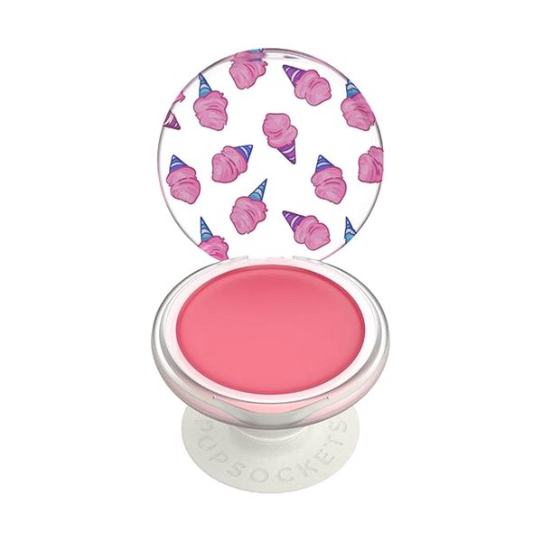 Phone Holder PopSockets Gen.2 PopLips, 100% Cotton Candy, with Lip Balm, Cotton Candy Lifestyle