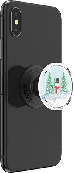 Phone Holder PopSockets PopGrip Gen.2, Tidepool Snowglobe Wonderland, a Fairytale Landscape in a Liquid with Snow Features/technology