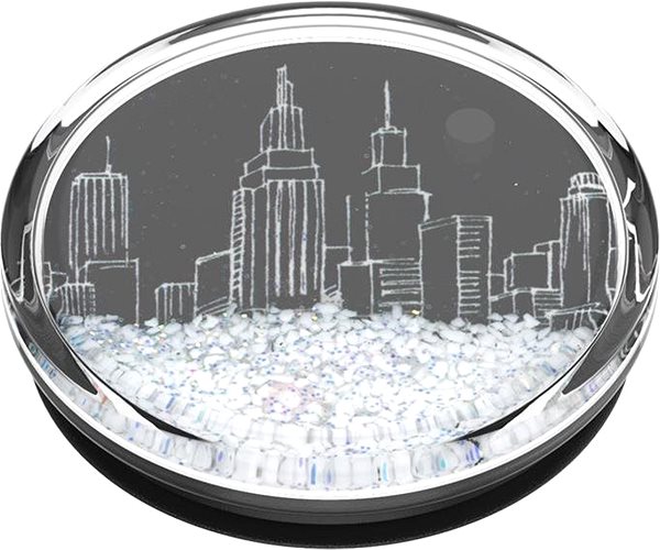 Phone Holder PopSockets PopGrip Gen.2, Tidepool Snowglobe Cityscape, A City in a Liquid with sSnow Lifestyle