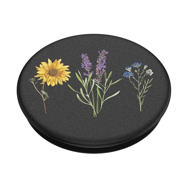 Handyhalterung PopSockets PopGrip Gen.2 - Vintage Garden Black - Blumen auf schwarzem Grund Lifestyle