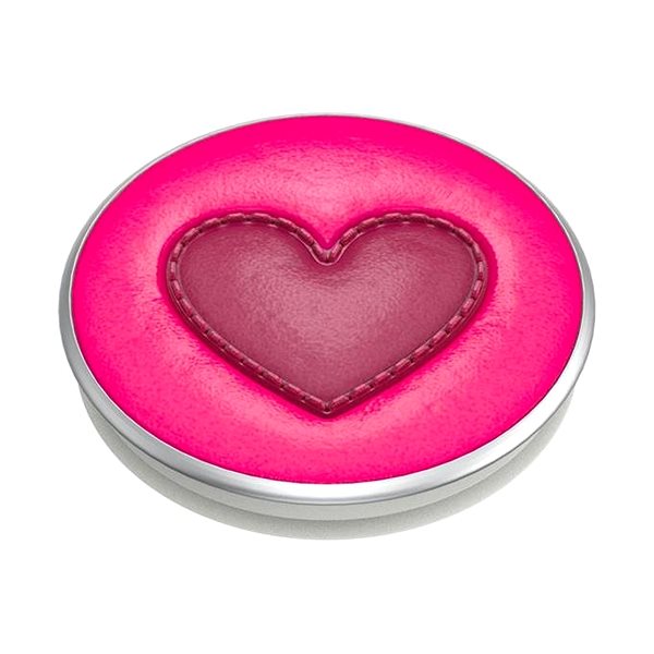 Handyhalterung PopSockets PopGrip Gen.2 - Stitched Love Heart - Kunstleder - 3D Herz Lifestyle
