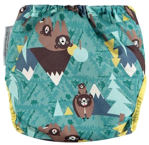 Diaper Pop-in Growing Diaper AIO Popper bamboo Bear .