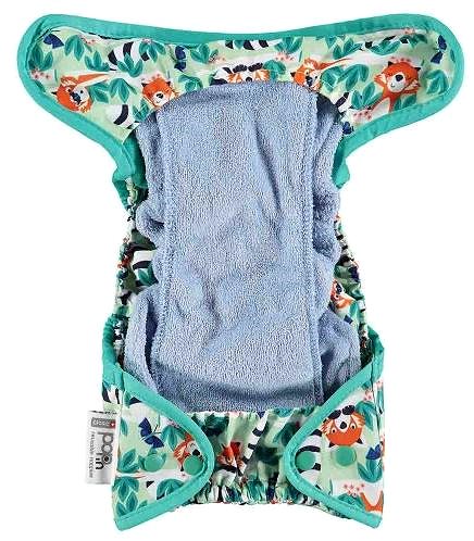 Diaper Pop-in Growing Diaper AIO Popper bamboo Red Panda .