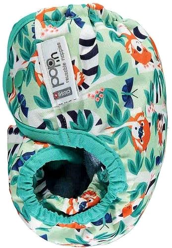 Diaper Pop-in Growing Diaper AIO Popper bamboo Red Panda .