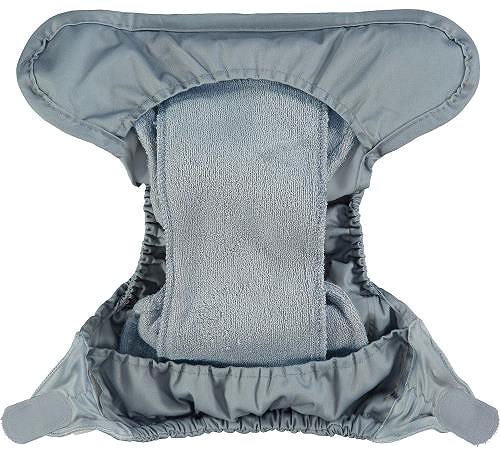 Pop-in Growing diaper AIO bamboo Slate diaper.