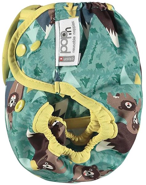 Pop-in Diaper Panties AIO Bear - snaps .