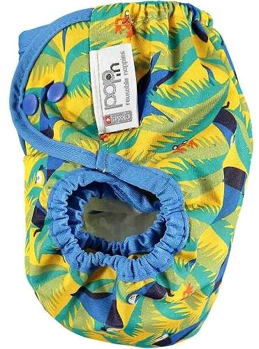 Pop-in Diaper Panties AIO Parrot - snaps .