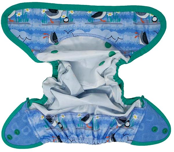Pop-in Diaper Tops AIO Puffin - snaps .