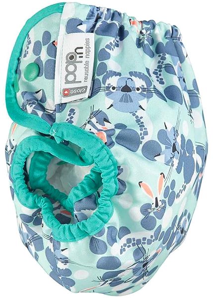 Pop-in Diaper Tops AIO Snow Leopard - snaps .
