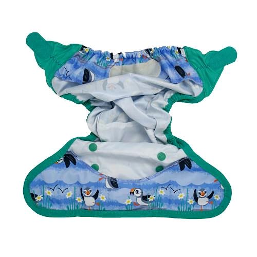 Pop-in Diaper Panties Puffin Top - Velcro .