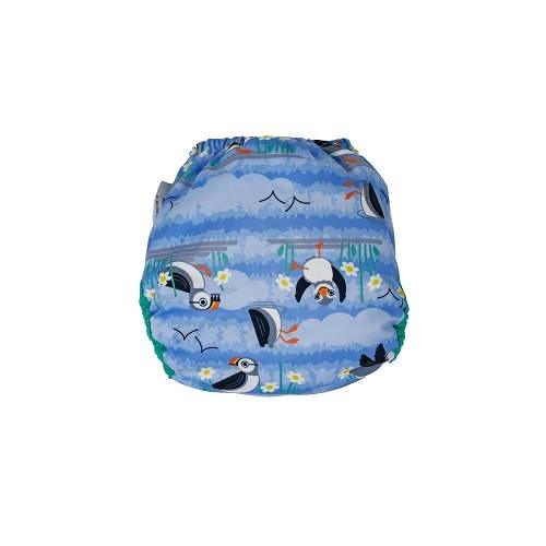 Pop-in Diaper Panties Puffin Top - Velcro .